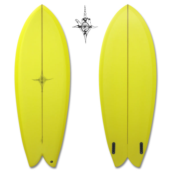 RYAN BURCH SURFBOARDS  LATECUT FISH MODEL 5’7”