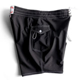 BIRDWELL ”808 SURFSTRETCH SIDE POCKET BOARDSHORTS” -Black-  バードウェル ストレッチ 水着 海パン ウォークショーツ 短パン メンズ