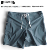 BIRDWELL ”808 SURFSTRETCH SIDE POCKET BOARDSHORTS” -Federal Blue-  バードウェル ストレッチ 水着 海パン ウォークショーツ 短パン メンズ