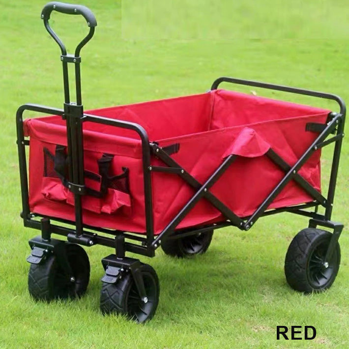 キャリーワゴン Off-Road Camping Cart Wagon オフロードキャンピングカートワゴン ペットカートワゴン手押し車 アウトドア/ビーチチェア /キャンプ海水浴/サーフィン/フェス