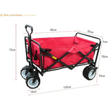 キャリーワゴン Off-Road Camping Cart Wagon オフロードキャンピングカートワゴン ペットカートワゴン手押し車 アウトドア/ビーチチェア /キャンプ海水浴/サーフィン/フェス