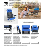 Walmart ウォルマート 米国発 OUTDOOR SPECTATOR Position Flat Folding Mesh Ultralight Beach Chair アウトドアビーチチェア