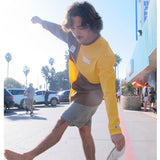 Log Rap × Moon Longsleeve Tee (Brown/Yellow)