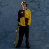 Log Rap × Moon Longsleeve Tee (Brown/Yellow)
