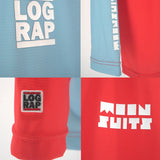 Log Rap × Moon Longsleeve Tee (Blue/Red)