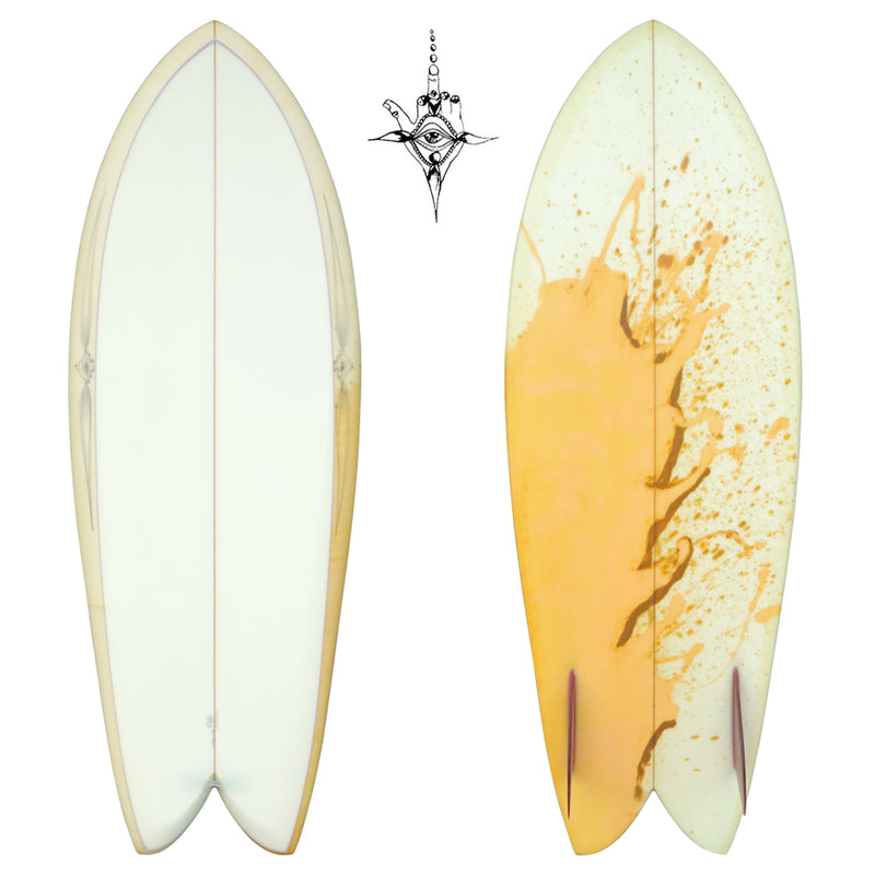 RYAN BURCH SURFBOARDS SQUIT FISH MODEL 5’1” 1/2