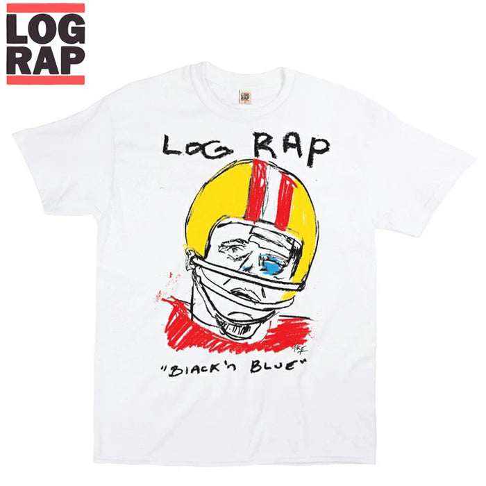 LOG RAP BY KATIN ロゴ&バックプリントTシャツ M ホワイト LOG RAP BY KATIN ロゴ&バックプリントTシャツ M ホワイト