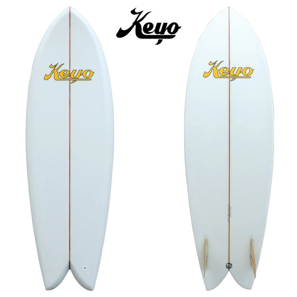 KEYO SURFBOARDS TRADITIONAL FISH 5’7” SURFBOARD LONGBOARD