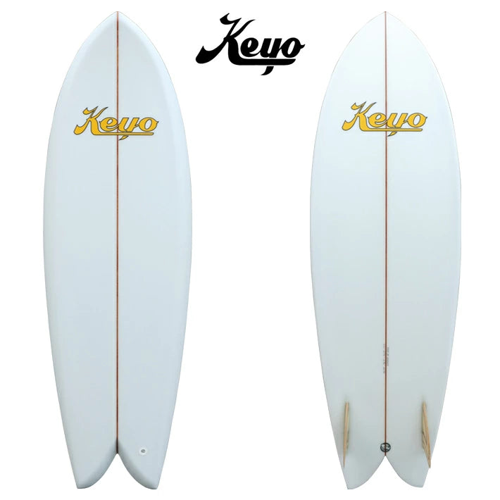 KEYO SURFBOARDS TRADITIONAL FISH 5’7” SURFBOARD LONGBOARD
