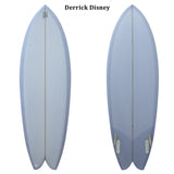 DERRICK DISNEY SURFBOARDS デリック ディズニーシェイプ TWINZER FISH MODEL 5’7” VISSLA(ヴィスラ)の看板ライダーDERRICK DISNEYシェイプ 送料無料