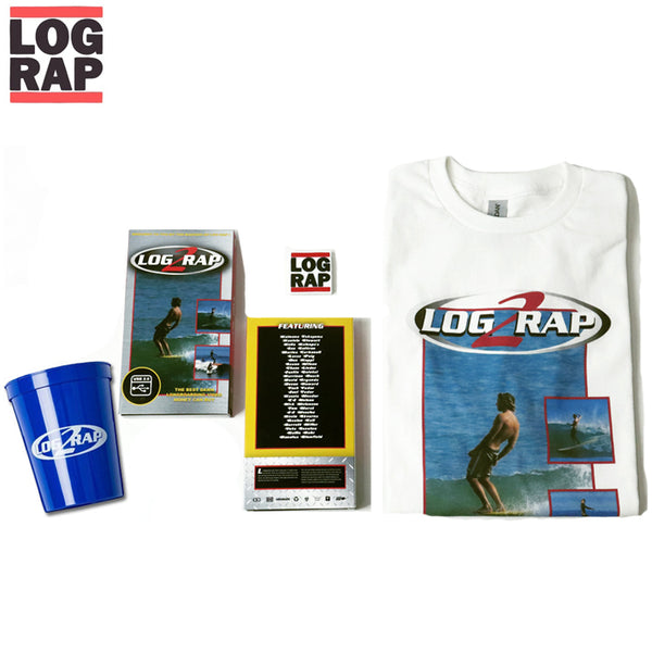 LOG RAP ログラップ ” ROGRAP2 JAPAN TOUR 限定セット ” 【 半袖Tシャツ 動画内蔵USB マグカップ 】 サーフィン サーフボード ロングボード